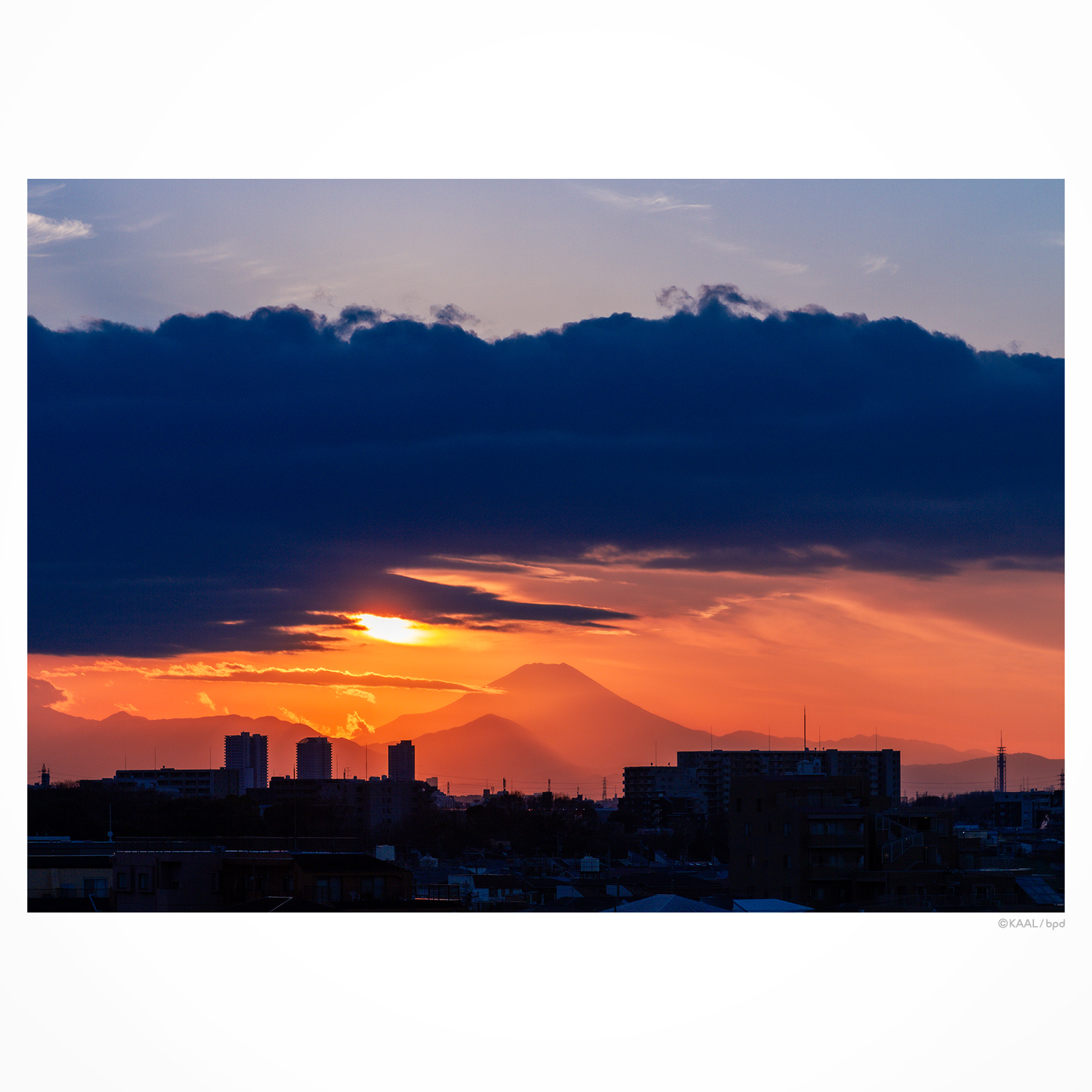 夕陽の沈む富士山 by kaal