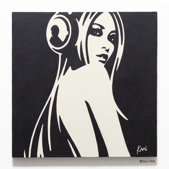 woman with headphones fine-art by kaal