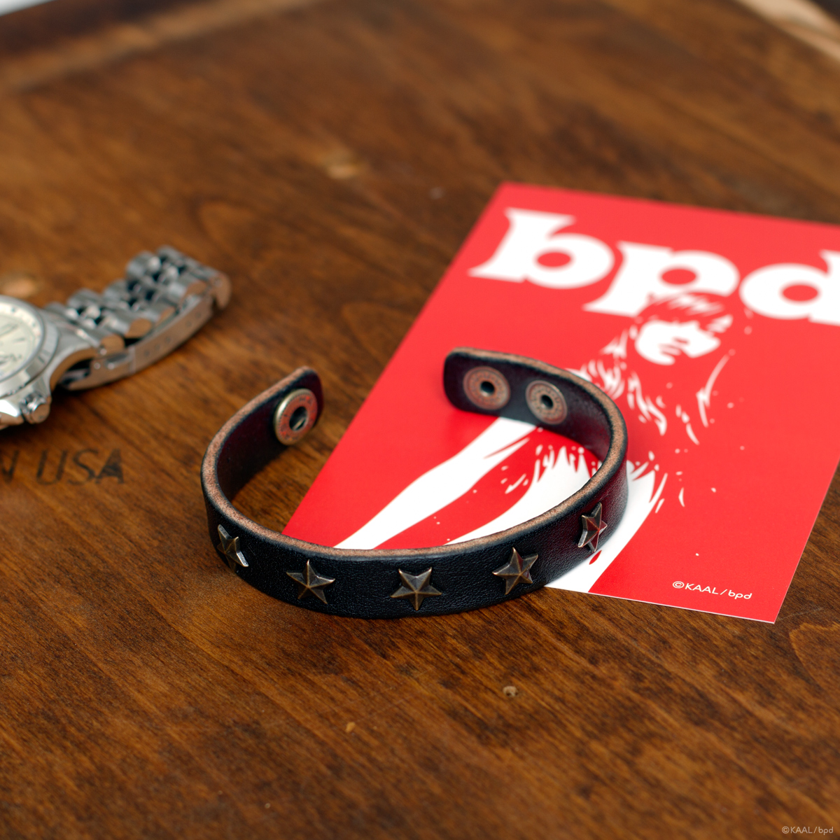 leather bracelet five star by kaal