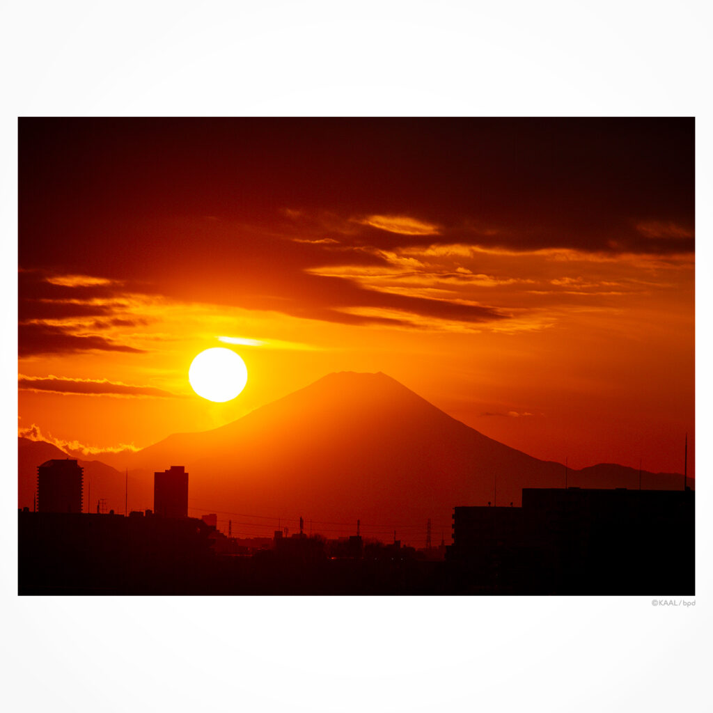夕陽の沈む富士山 by kaal