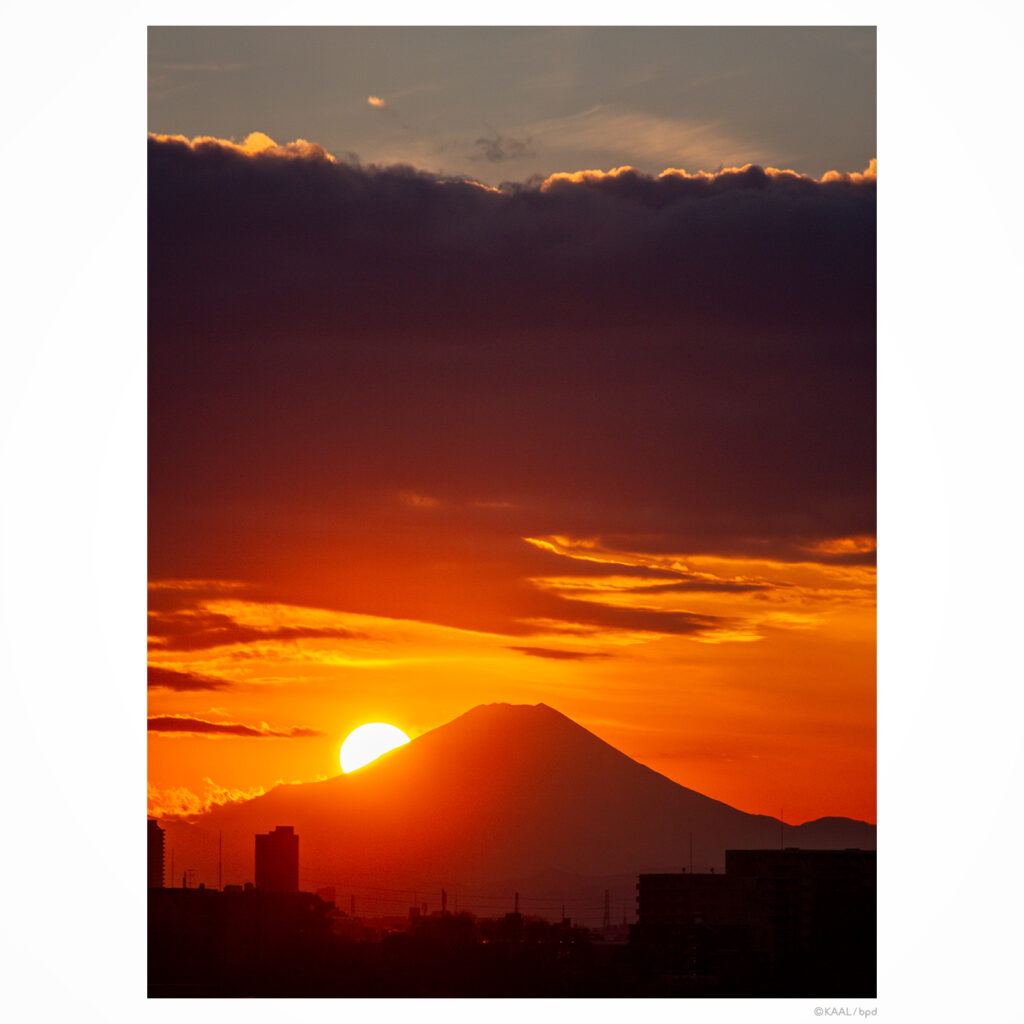 夕陽の沈む富士山 by kaal