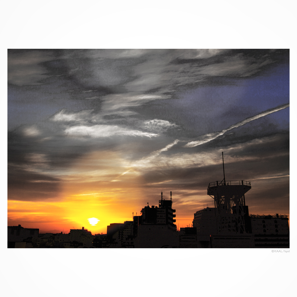日没の空