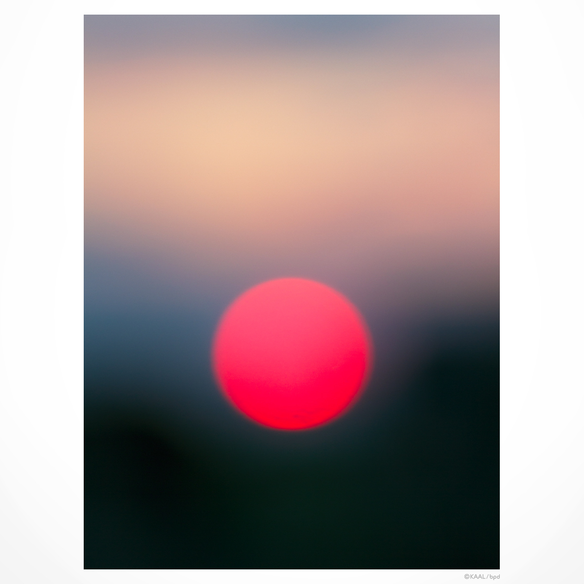 赤い夕日