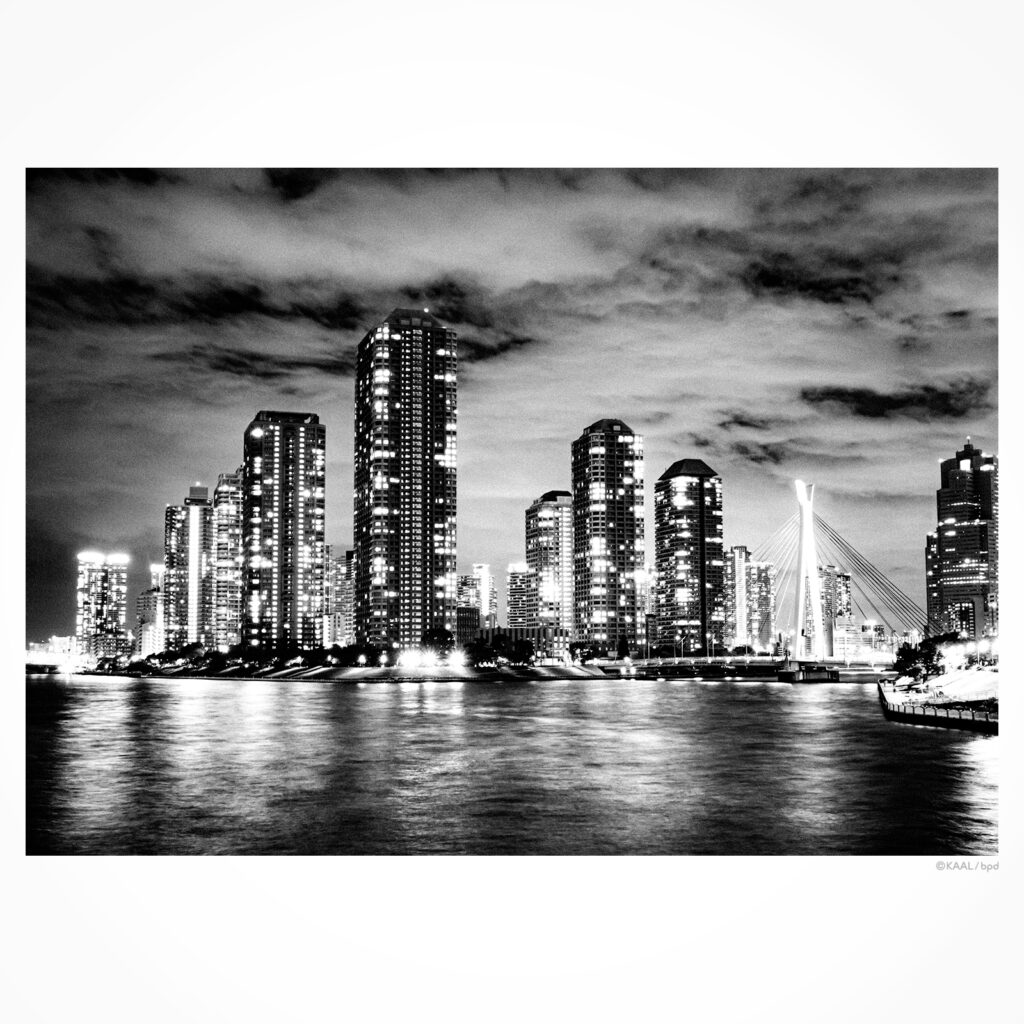 東京 佃島の夜景