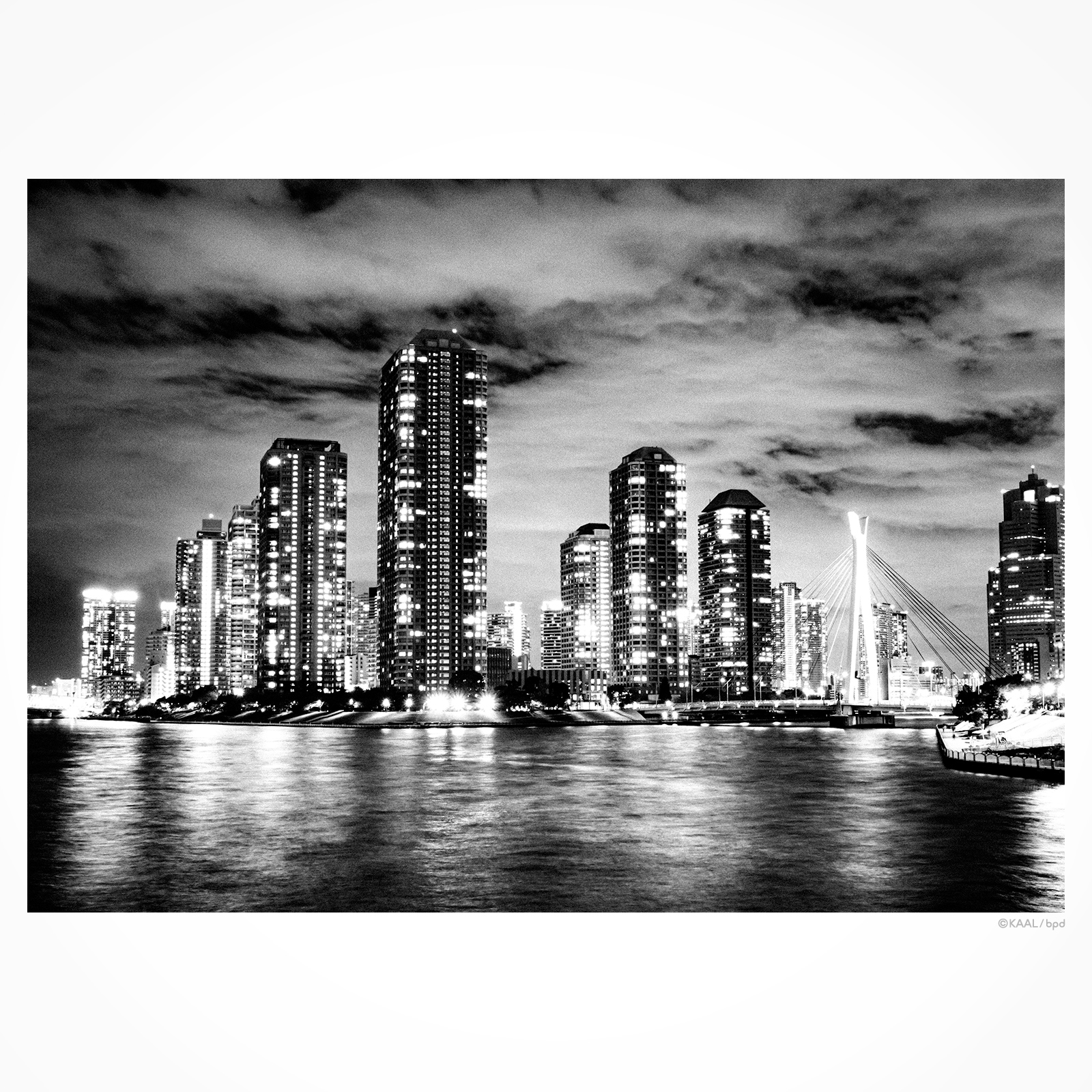 東京 佃島の夜景